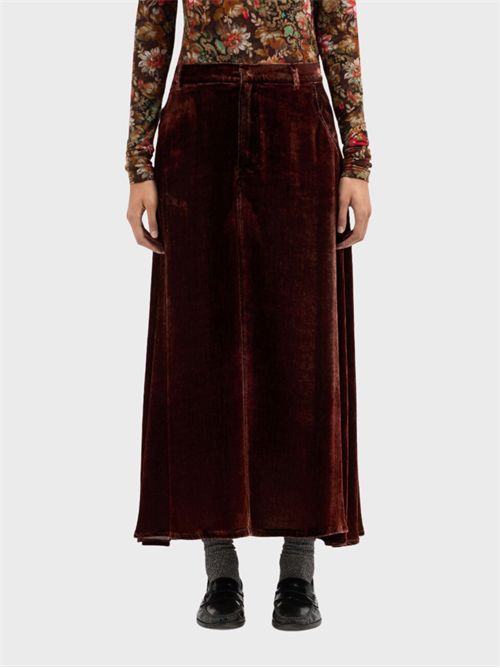 Long viscose and silk skirt PIERRE-LOUIS MASCIA | GO12966519654/102